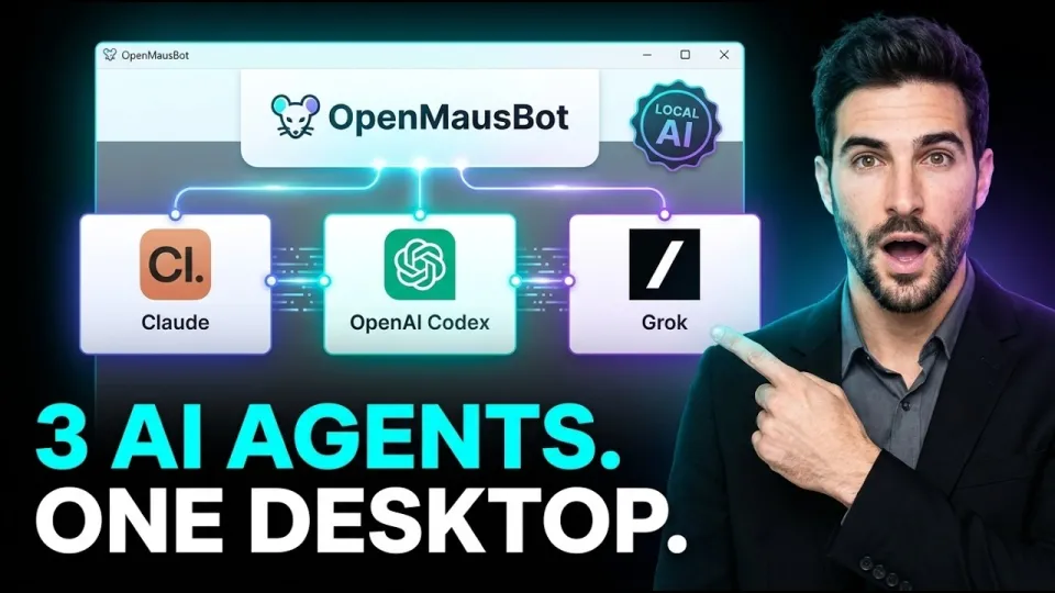OpenMausBot: Running Claude, Codex & Grok Locally in One Chat Roster